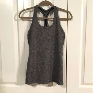 Lulu CRB II - Cool Racer Back II - Sz 8 in Heathered Black Luon